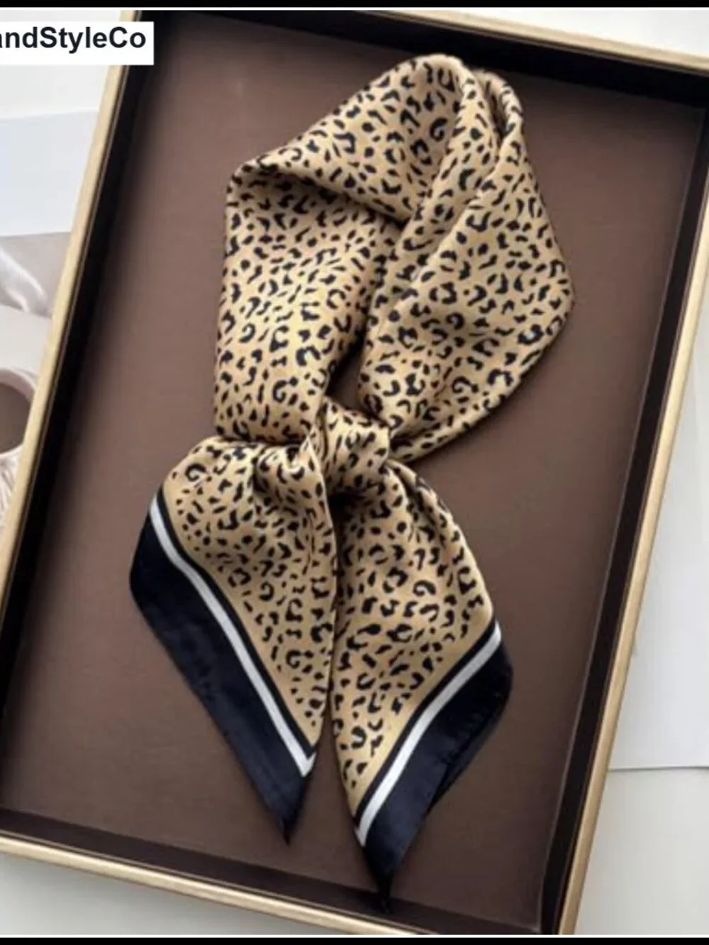 Satin Like Square Scarf for Neck Hair Head, Handbags Handle Ribbon Fashion